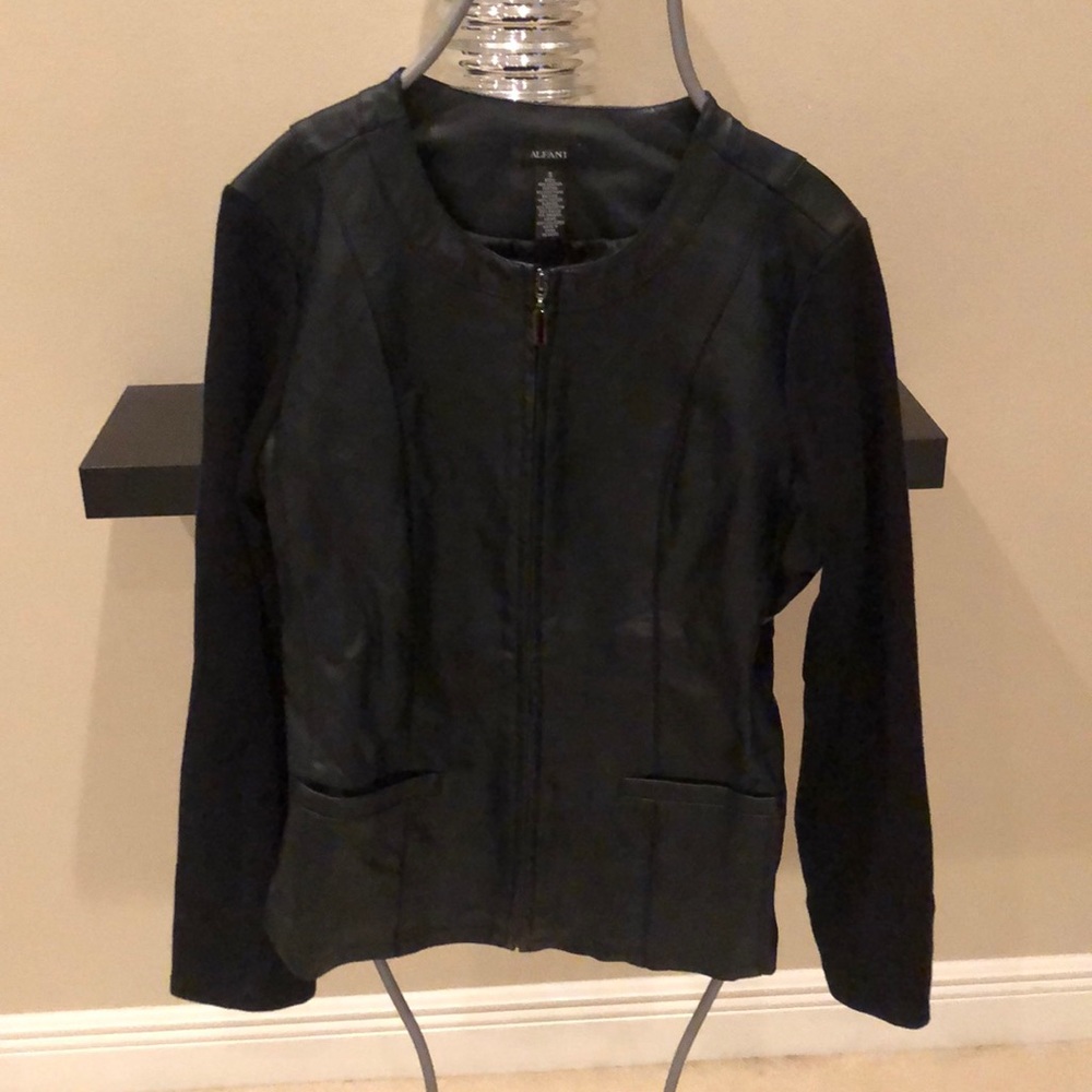 Alfani Faux Leather Jacket